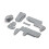 Losi Karosserie-Panel-Set Silber 22S Sprint LOS-1889 1