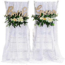 Fun Express Décor de Chaise en Fleurs et Tissu, 6 Pièces