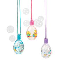 Fun Express Osterei Blasenflasche Halsketten (12er Set) Ostern Geschenkspielzeug