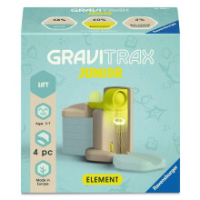 Ravensburger GraviTrax Junior Element Lift - Ausbaubarer Murmelbahn für Kinder