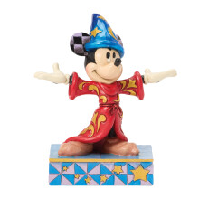 Figurine Mickey Sorcier Fantasia Jim Shore Enesco, 10.5 cm, Multicolore