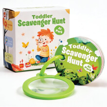 Schnitzeljagd Karten im Park | Kinder Outdoor Spielkarten mit Lupe | Naturgeschenke für 2-3-Jährige