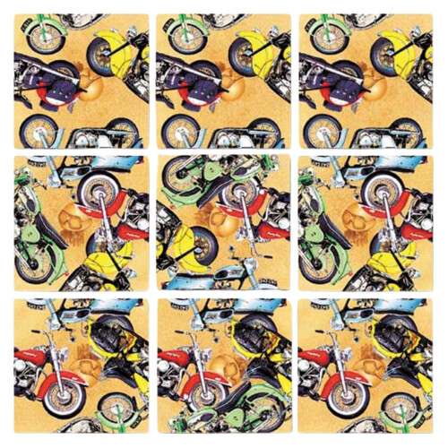 B Dazzle Klassische Motorräder Scramble Squares 9 Teile Puzzle