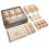 The Broken Token Mysterium Compatible Game Organizer - Wood Storage Box with Multiple Trays 1