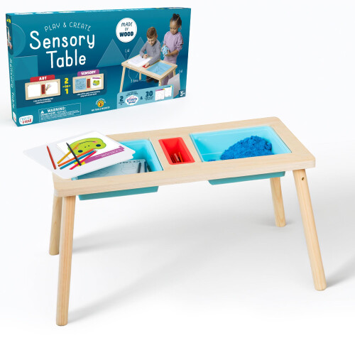 Chuckle & Roar - Table Sensorielle Play and Create - Amusement Intérieur Sans Désordre - 3 Ans et Plus