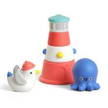 Itzy Ritzy Stapel- & Spuit Bad Speelgoedset voor Baby's en Peuters
