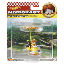 Hot Wheels 1:64 Maßstab Mario Kart | Princess Daisy Standard Kart + Flower Glider