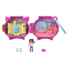 Polly Pocket Axolotl Haustier Kompaktspielset für Mädchen ab 4 Jahren