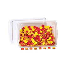 hand2mind Plastic Rekencounters voor Kinderen, Rode en Gele Tellertjes, Wiskunde Manipulatieven