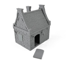Centrion Studio Steele's Residence 28mm Urban Fantasy Terrain Building for Tabletop RPGs, DND, Pathfinder, Wargaming - 3D Printed Unpainted Model