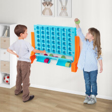 HONEY JOY Giant 4-op-een-Rij, Wandgemonteerd & Tafel Spel, Binnen Buiten Bordspel voor Volwassenen Kinderen