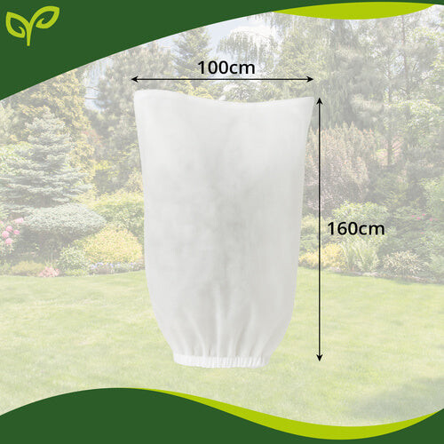 Cobertura de proteção para plantas, 160x100cm, resistente a raios UV e geada.