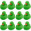 Fun Express Canards en Caoutchouc 2" de Couleur Unie - 12 Canards (Vert) 1