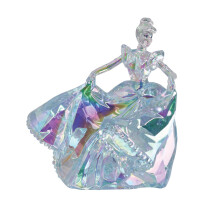 Enesco FACETS Disney Cenerentola Figurina con Abito Twirling, 2.56 Pollici, Trasparente