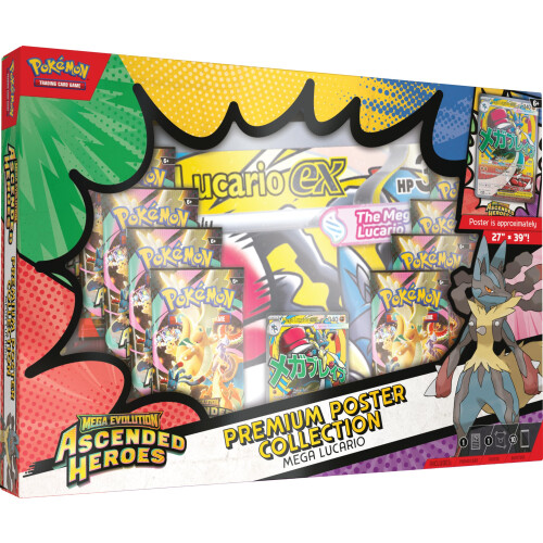 Pokémon Pokemon TCG: Mega Evolution - Ascended Heroes - Premium Poster Collection - Mega Lucario