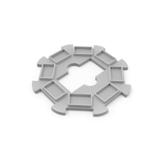 Volareo Mexican Train Hub - Replacement Hub Centerpiece for Mexican Train Dominoes (Gray)