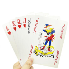 QkonkgnS 5X7 Zoll Große Jumbo Spielkarten, Riesendeck für Familien-Casino-Party-Dekorationen