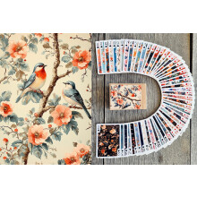 FLONZGIFT Ornate Aviary Speelkaarten Poker Deck ~ Vogels Pauwen Papegaaien en Bloemen in Decoratieve Vintage Stijl