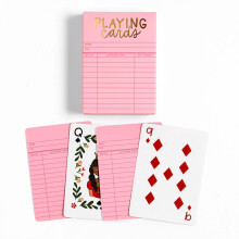 Pippi Post Pink Bibliothekskarte Spielkarten - Vintage Bibliothekskarten Design 52 Karten Deck