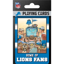 Masterpieces Detroit Lions Spielkarten, Offiziell Lizensierte NFL Merchandise, 54 Poker Größe Kartendeck