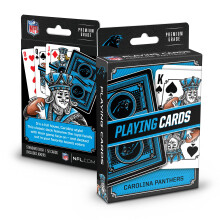YouTheFan NFL Carolina Panthers Mazzi di Carte Ufficiali - Arte Originale su Tutte le Carte - Colori Ufficiali della Squadra