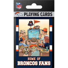 Masterpieces NFL Denver Broncos Spielkarten, Offiziell Lizensierte Broncos Merchandise & Zubehör, 54 Poker Größe Kartenspiel