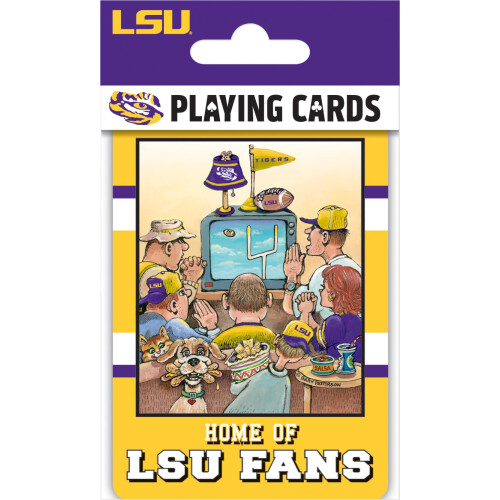 Masterpieces LSU Tigers Speelkaarten Deck - Officiële NCAA Merchandise - Leeftijd 4+