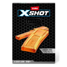 XSHOT Skins Pro Twin Clip Pack by ZURU - 2 High Capacity Dart Clips (20 Dart Each) - Compatible with XSHOT Pro Longshot Blaster - Includes Half & Full