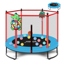 LASTJUMPER Mini Trampoline pour Enfants & Tout-Petits, Âges 3-8 Intérieur Extérieur