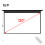 120" Electric Motorized Projector Screen - 16:9 Remote Control Home Theatre Screen, Black 3