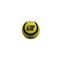 Palla Game Master Baseball5 - Ufficiale 66 mm Palla in Gomma per Allenamento Giovanile & Gioco Ovunque, Gialla/Nera