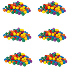 Intex 100 Balles Plastiques Amusantes Multicolores avec Sac pour Aires de Jeux, Bacs à Sable, et Piscines