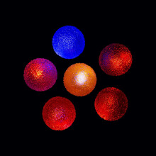 Ballons rebondissants texturés lumineux Fun Express - Jouets VBS 2026 - 12 pièces
