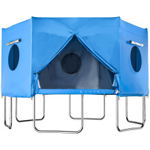 Tente pour Trampoline 14FT, S'adapte à 6 Poteaux Droits, Amusement Extérieur pour Enfants, Protection Solaire (Tente Seulement)