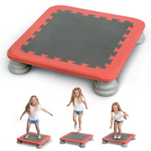 Planche à Rebonds Trampoline Enfants - Jouet d'Équilibre Sensoriel pour Intérieur et Extérieur