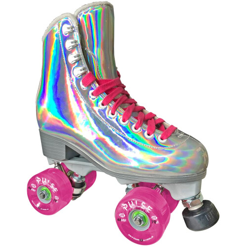 Jackson - EVO Viper Pattini a Rulli per Donne e Ragazze con Ruote Atom Pulse Lite, Quad Hologram