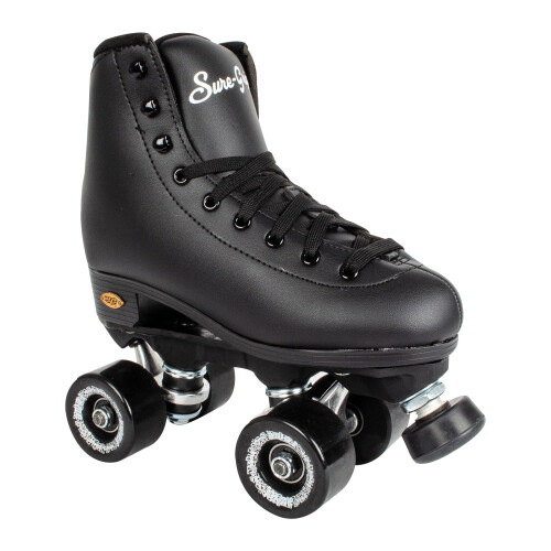 Sure-Grip Fame Pattini da Roller (Uomo 13 / Donna 14, Nero)