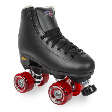 Sure-Grip Fame Outdoor Roller Skates (Mens 6 / Womens 7, Black/Red)
