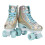 GEM QUAD ROLLER SKATES - Holographic Blue, Size 7-10 1