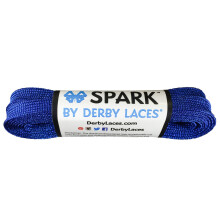 Derby Laces Blue SPARK Shoelace for Shoes, Skates, Boots, Roller Derby, Hockey and Ice Skates (72 Inch / 183 cm)