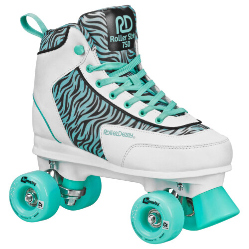 Roller Derby Roller Star 750 Damen Rollschuhe (SEA Foam Zebra, 7)