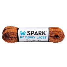 Dark Copper SPARK Shoelace for Shoes, Skates, Boots, Roller Derby, Hockey and Ice Skates (108 Inch / 274 cm)