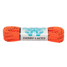 Derby Laces Orange 60 Inch Waxed Skate Lace for Roller Derby, Hockey and Ice Skates, and Boots