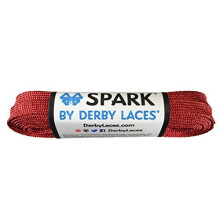 Derby Laces Red Spark Shoelace for Shoes, Skates, Boots, Roller Derby, Hockey and Ice Skates (54 Inch / 137 cm)