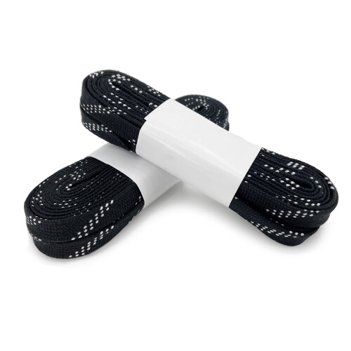 Lacci per pattini hockey TaktZeit cerati - Nero - 72"