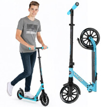 Vouw Kick Scooter met Vering voor Volwassenen en Tieners - Verstelbaar Stuur - Grote 200mm Wielen - Lichtgewicht Frame - 250lbs Capaciteit - Madd Gear