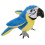 Puppet Company Blå och Guld Macaw Fingerdockor för Barn, Blå/Guld 1