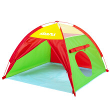 NARMAY Spielzelt für Kleinkinder - Farbiger Kuppelzelt für drinnen/draußen - 114x114x86 cm