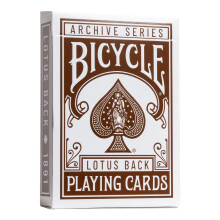 Bicycle Archive Series Lotus Back 1891 Speelkaarten, Pokerformaat Standaard Index