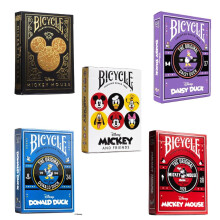 Bicycle Disney Spielkarten 5er Set; Disney Mickey und Freunde, Mickey Schwarz und Gold, Klassischer Mickey